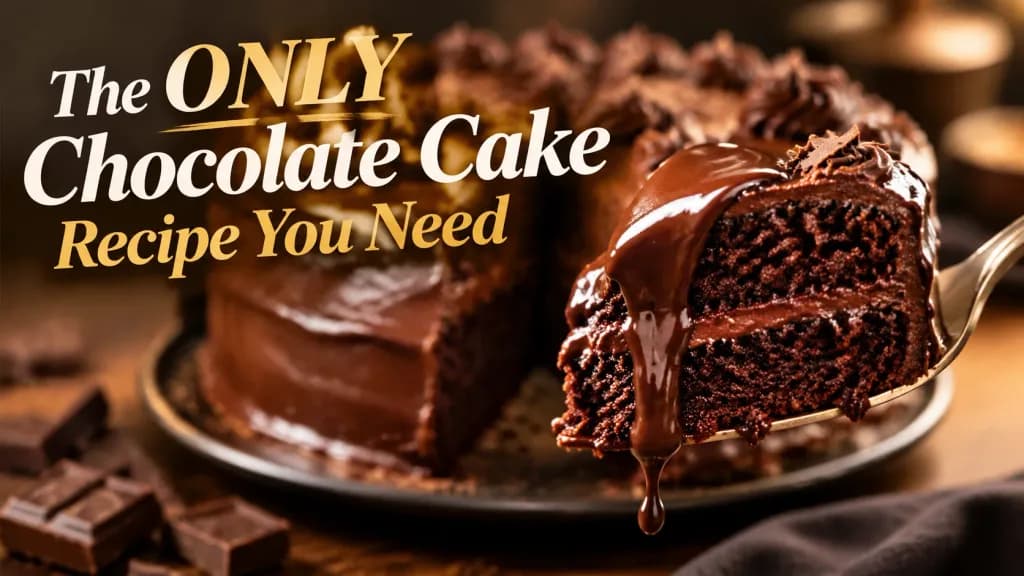 Chocolate Cake Recipe Video Thumbnail