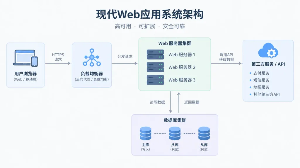 Modern Web Application Architecture Diagram