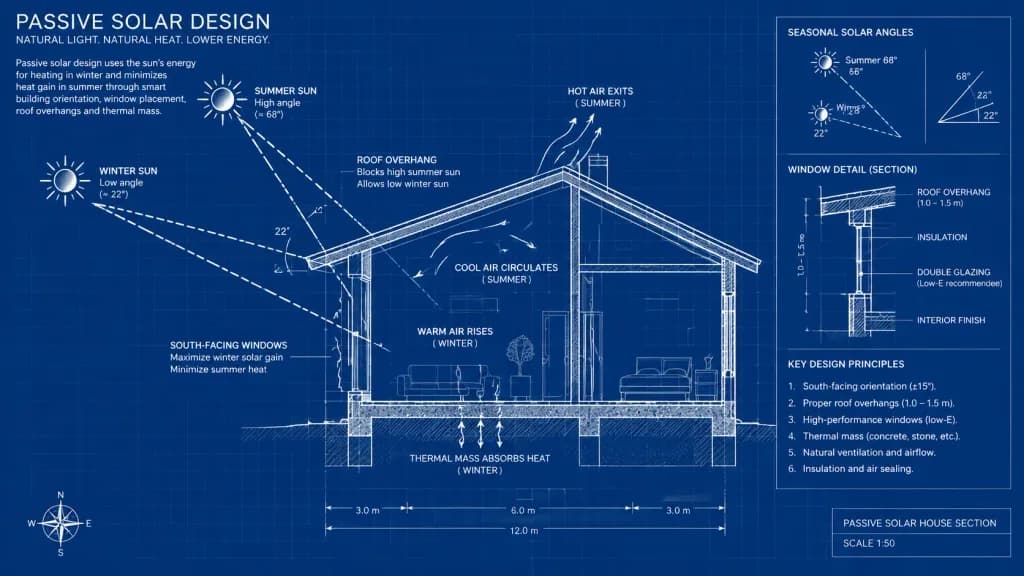 Passive Solar House Blueprint