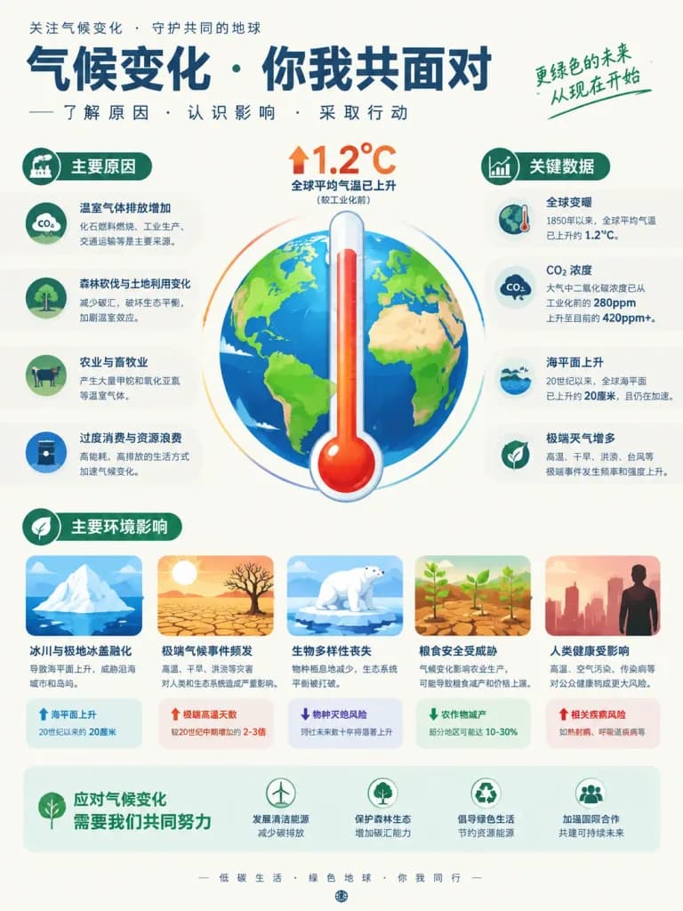 Climate Change Seminar Infographic Poster