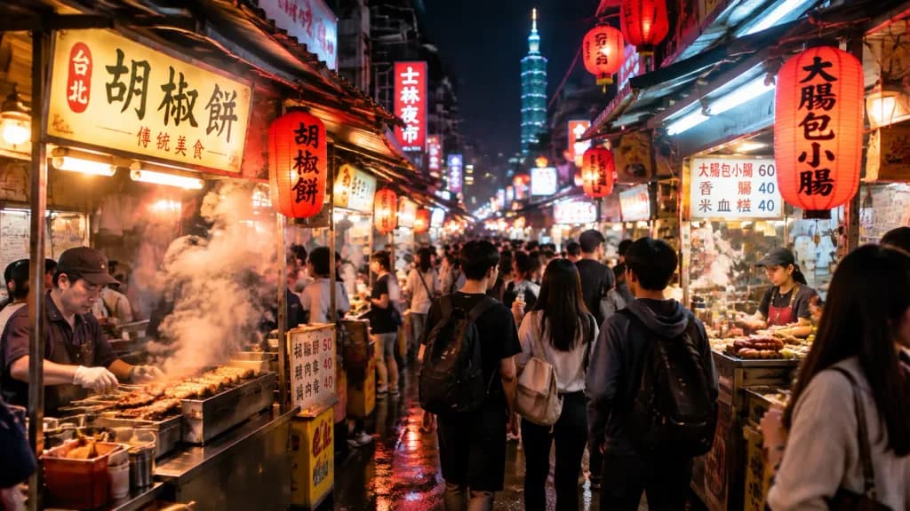 台北の夜市ストリートライフ