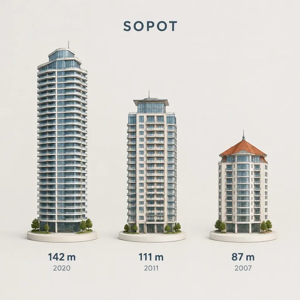 Miniature 3D City Skyscrapers Comparison