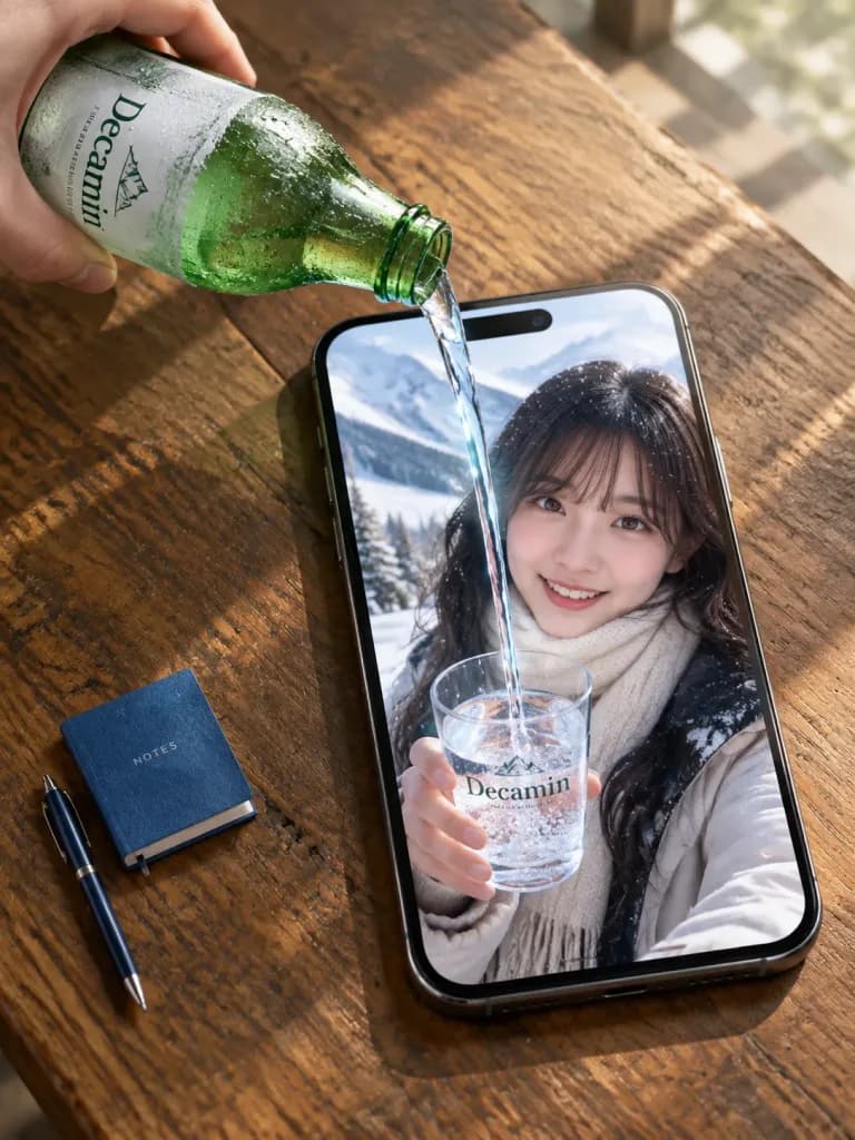 Pouring Liquid into a Smartphone Screen