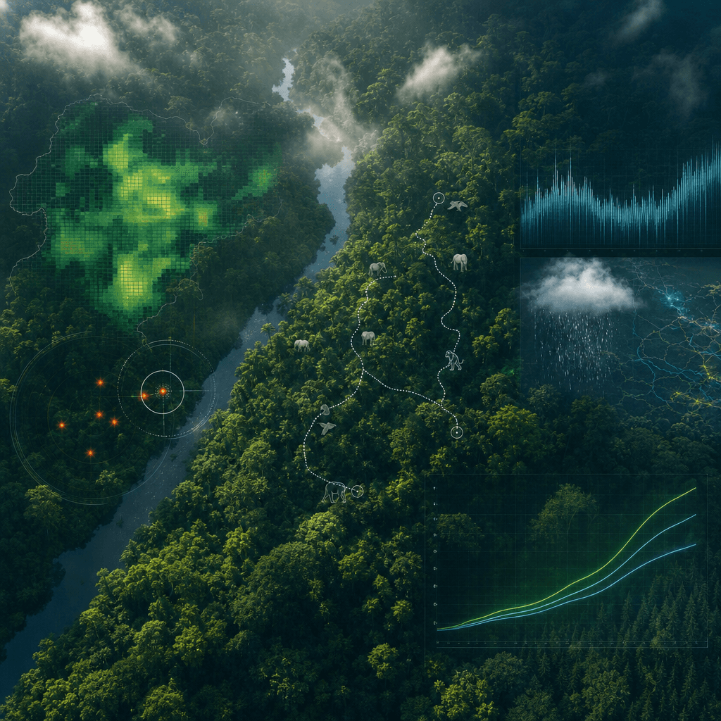 "Rainforest Reserve Monitoring Overview Screen"