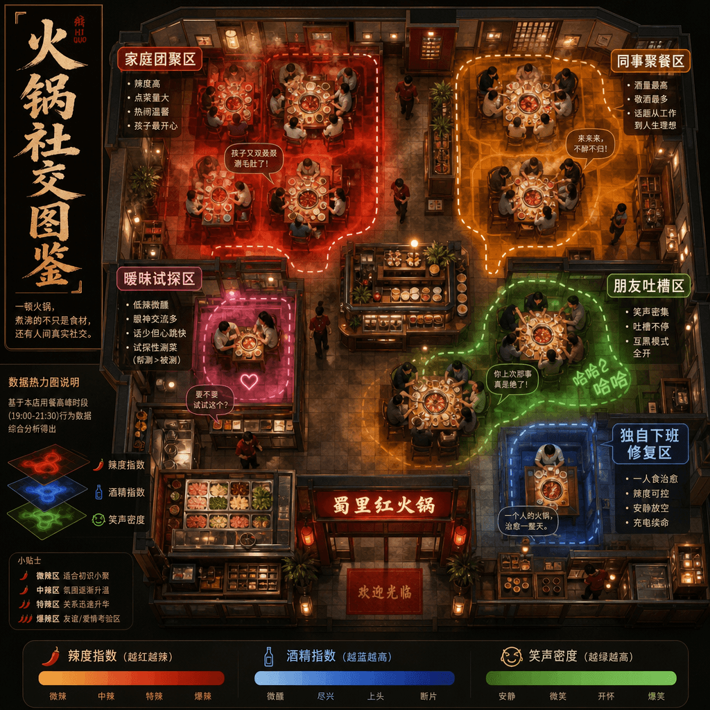“Social heat map of hot pot restaurants”