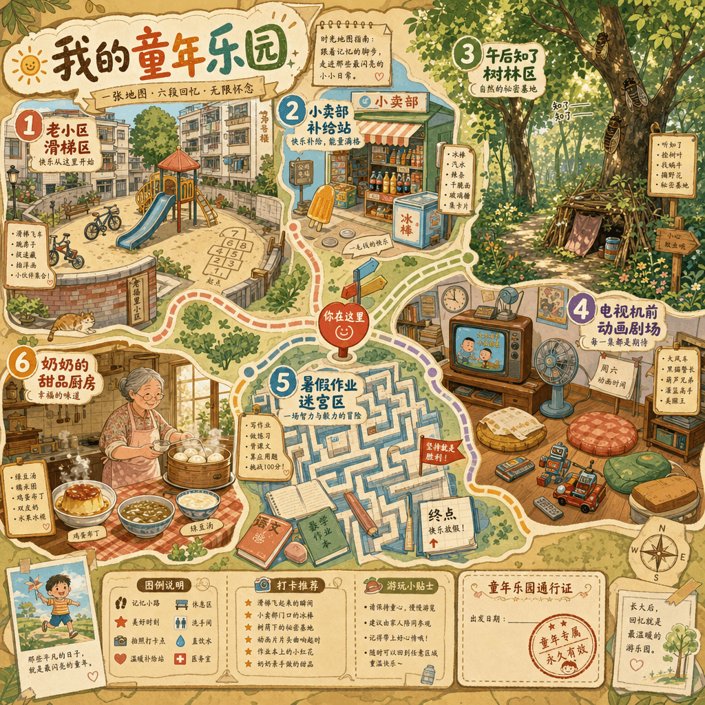 "Make one's childhood into a theme park map"