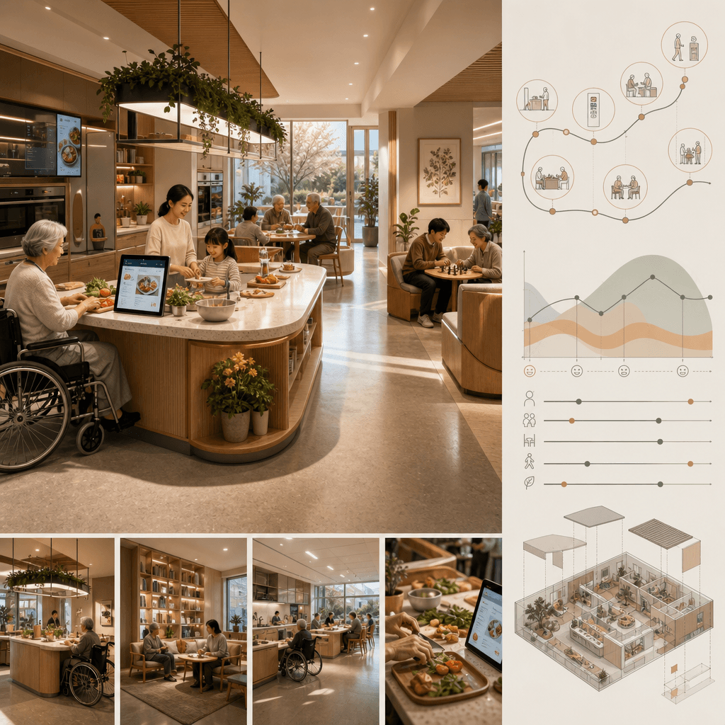 “Communal Kitchens in Retirement Communities in 2045”