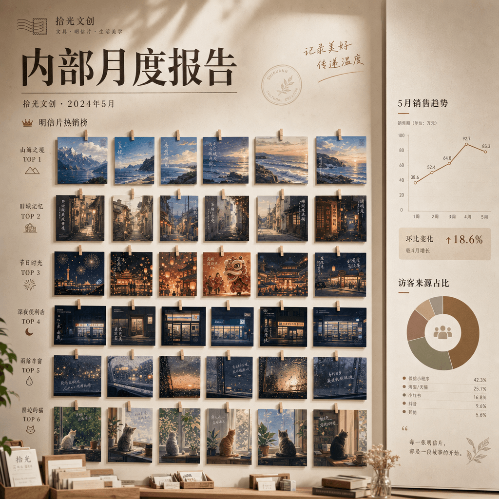 “明信片商店的全年热销榜”