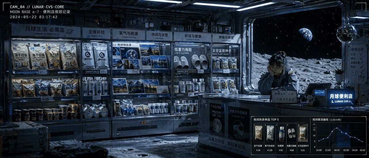 Moon Convenience Store Night Log