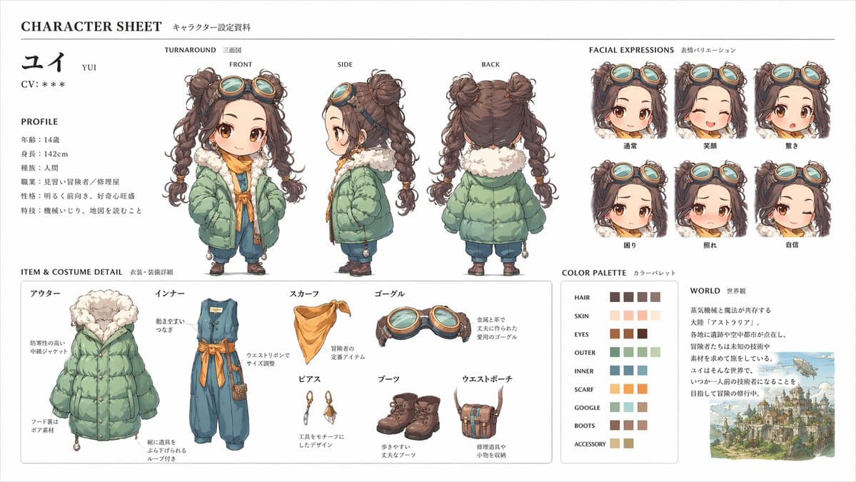 Offizielles Character Sheet Jp