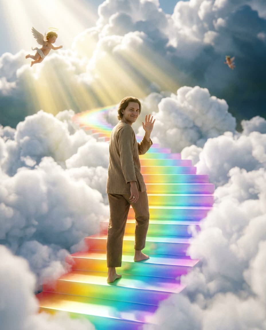 Himmlischer Regenbogenpfad