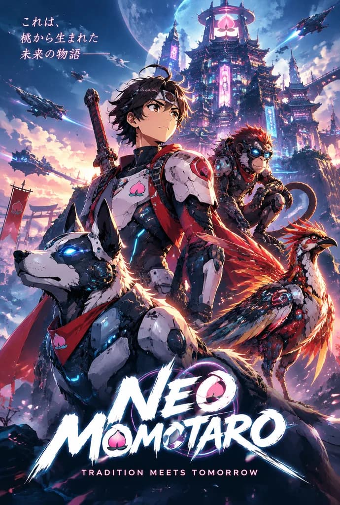 Sci-Fi Anime Key Visual Poster