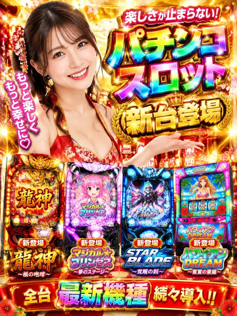 Glittering Pachinko Parlor Promotional Flyer