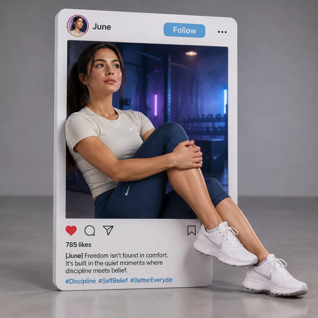 3D-мокап рамки Instagram