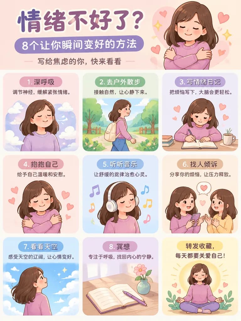 Mental Health Self-Care Infographic Poster