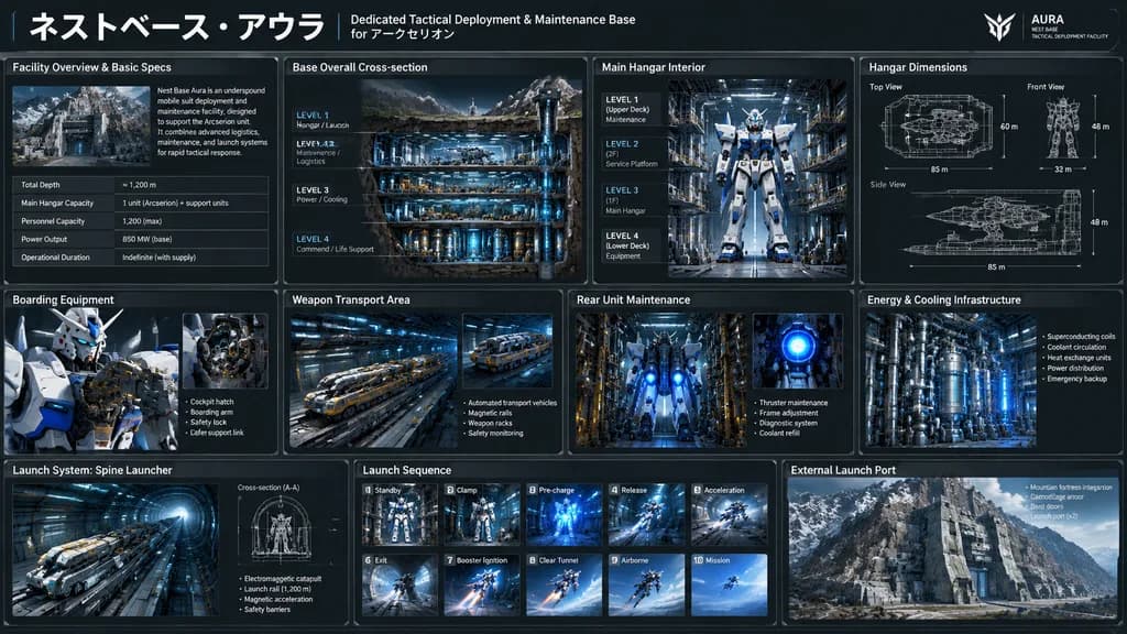 科幻機甲基地技術藍圖