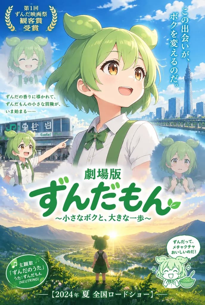 日系動畫劇場版海報排版