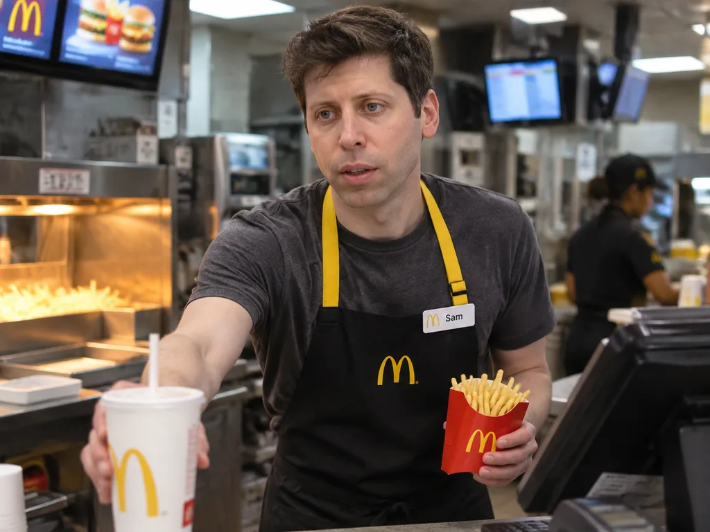 Celebrity Working at Fast Food Counter