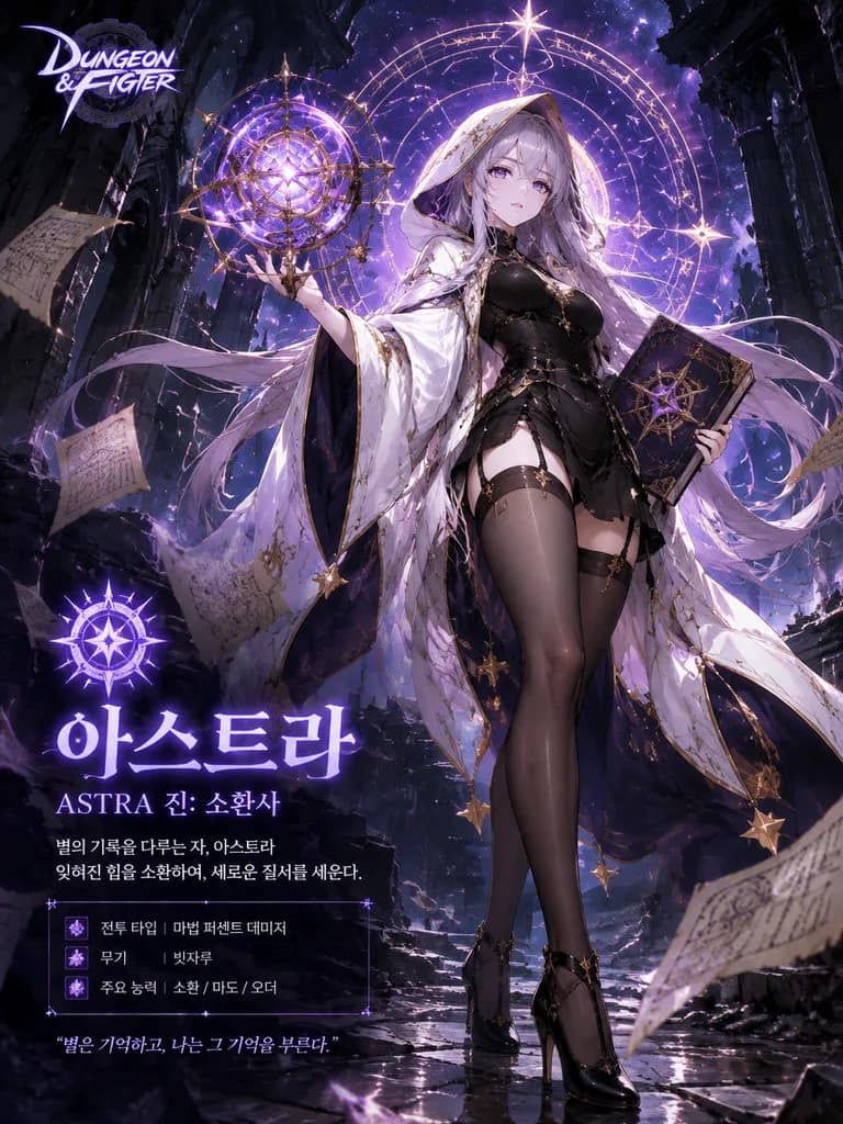 Anime Mage Character Showcase Poster