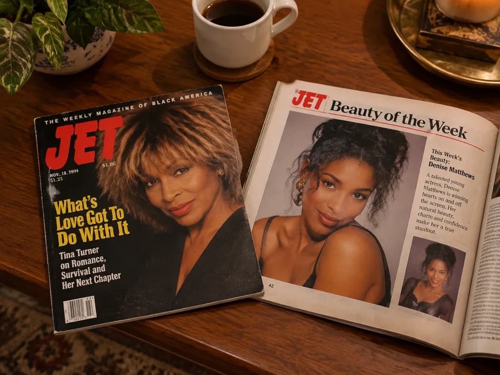 Vintage Jet Magazines on Coffee Table