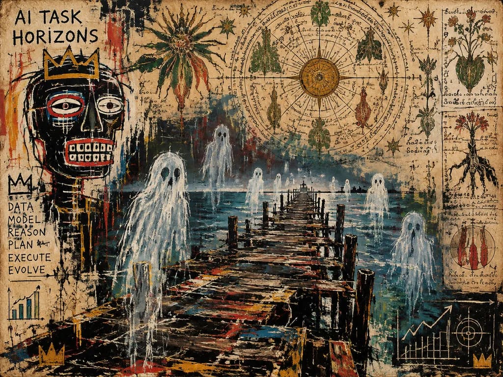 Surreal AI Horizon Graph Pier