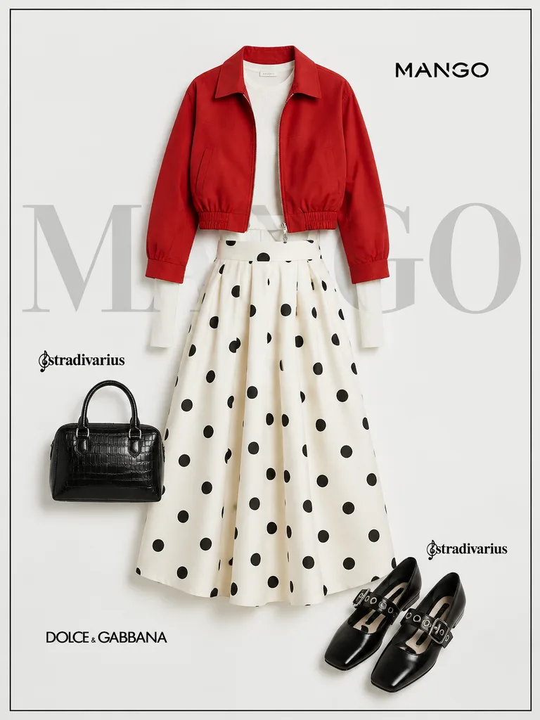 Editorial Flat Lay Fashion Moodboard