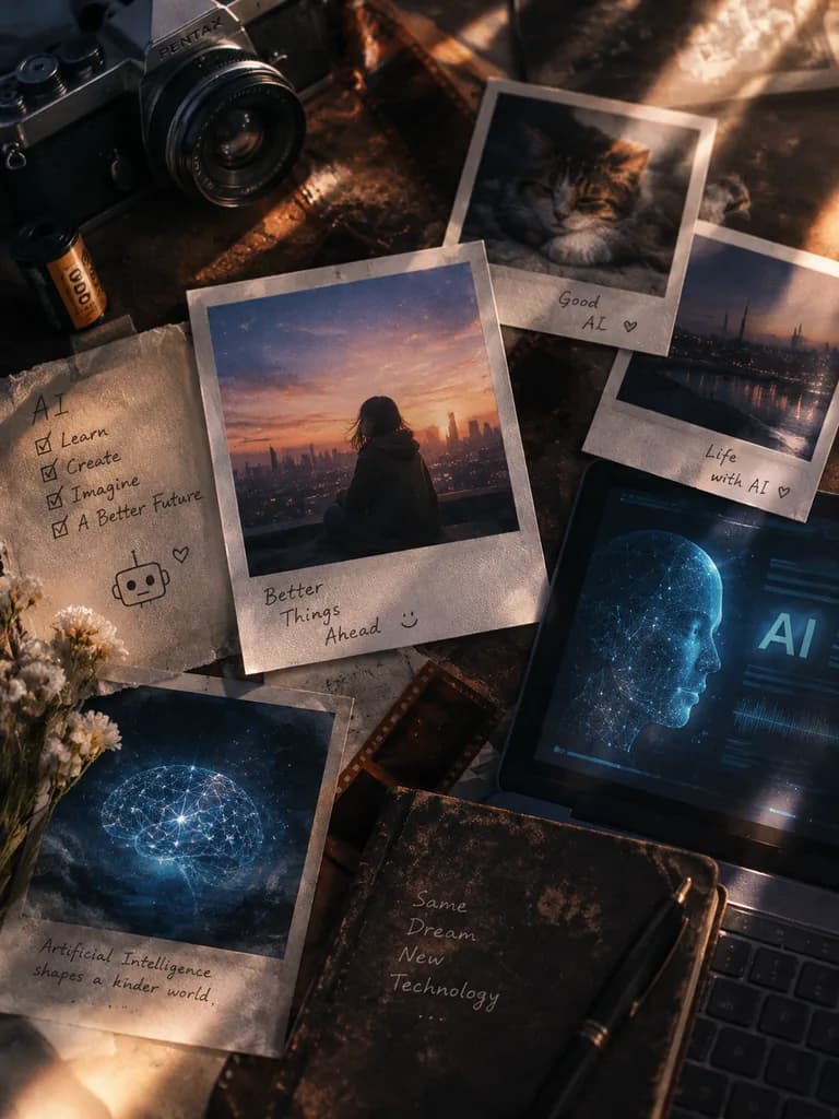 มู้ดบอร์ดแนวภาพยนตร์ย้อนยุคธีม AI