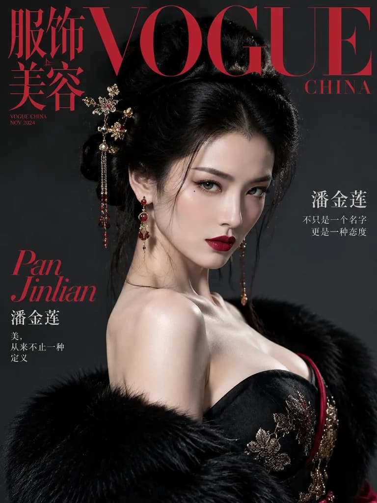 Haute Couture Editorial Magazine Cover