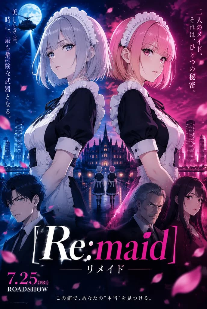 Anime Maid Thriller Movie Poster