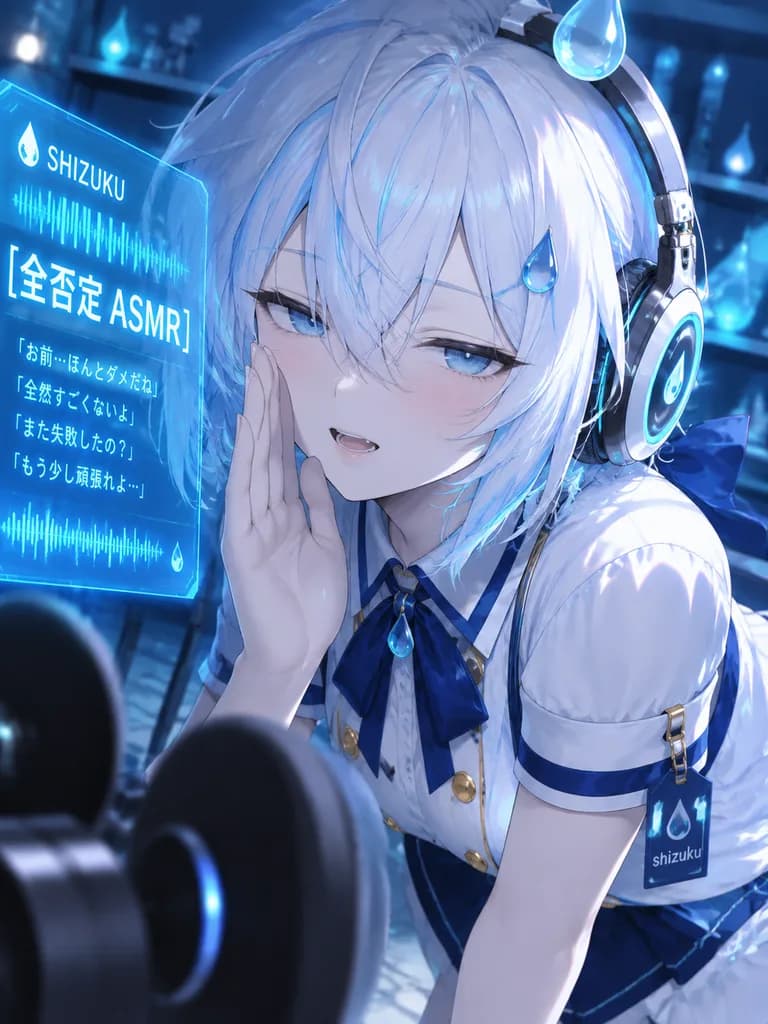 动漫VTuber低语ASMR特写肖像