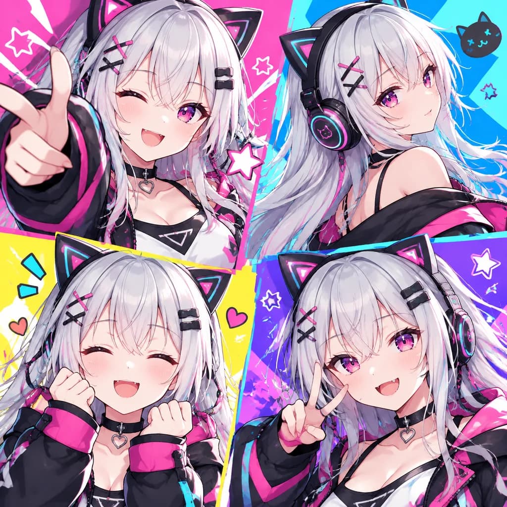 モダンポップ風キャラクター再描画