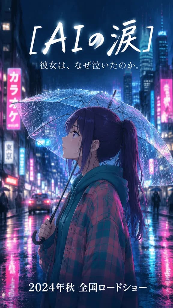 Rainy Anime Movie Trailer Banner