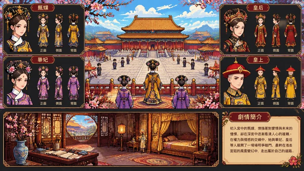 Концепт игры в пиксель-арте по исторической драме