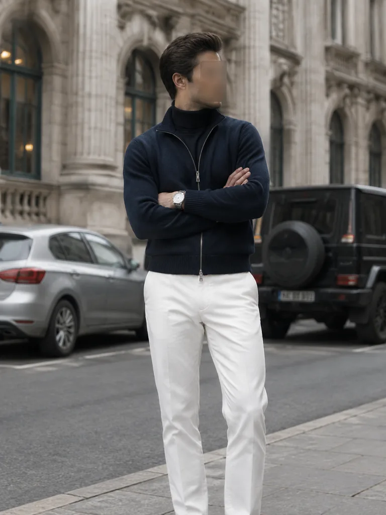 Editorial Street Portrait in Menswear
