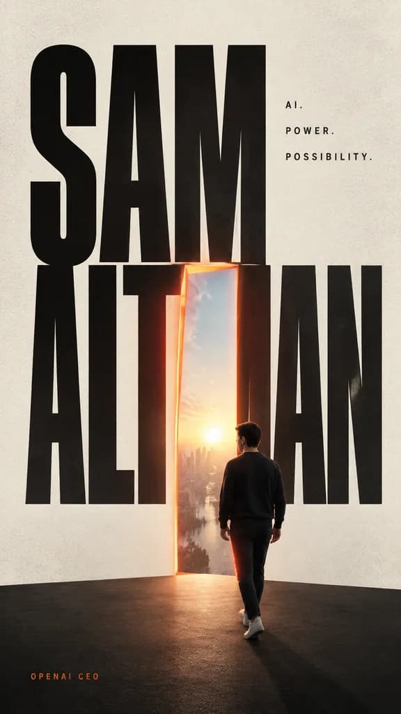 巨大タイポグラフィのエディトリアルポスター