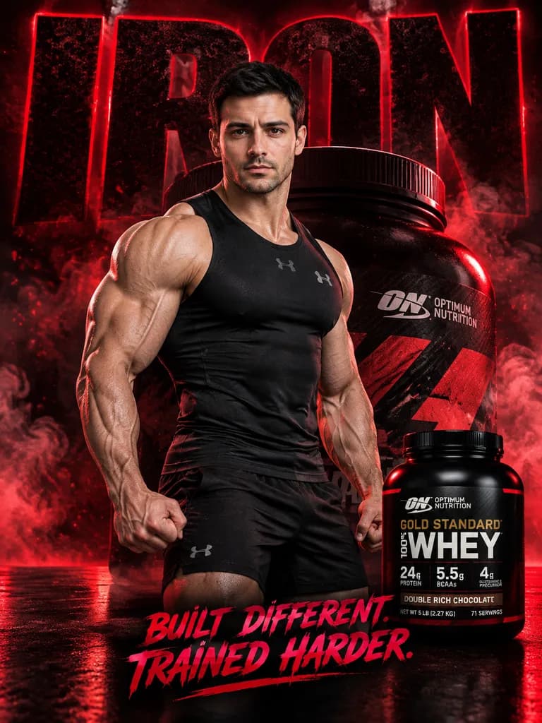 Fitness Supplement Brand Advertisement Poster