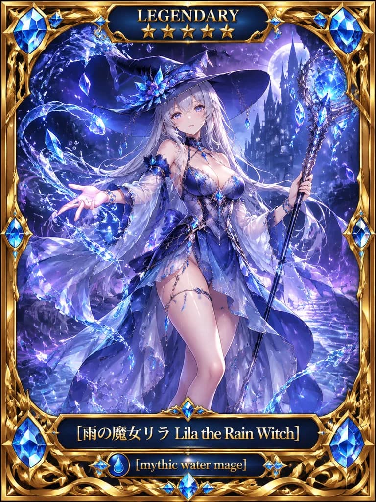 Anime Fantasy Collectible Trading Card