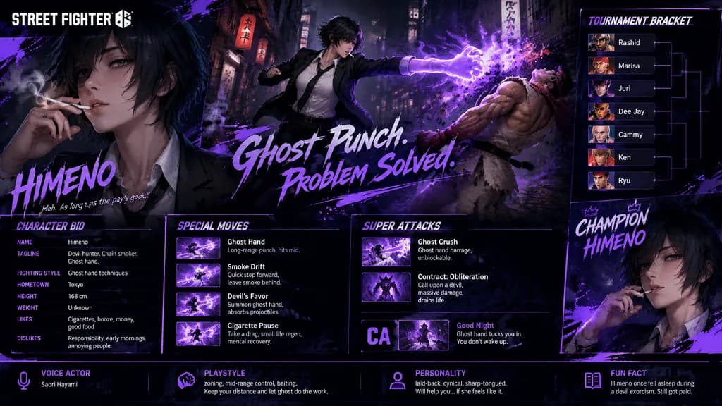 Street Fighter Crossover Character Showcase Poster