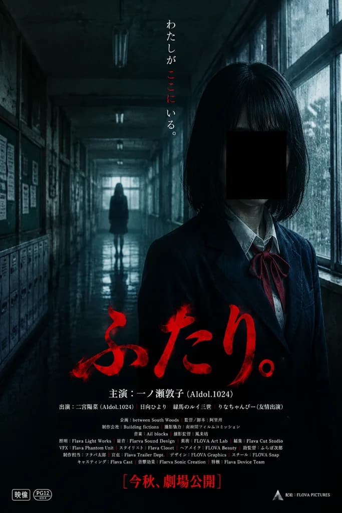 Japanese School Psychological Horror Poster