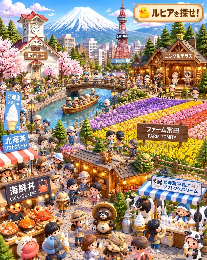 Hokkaido Miniature Diorama Hidden Object Puzzle