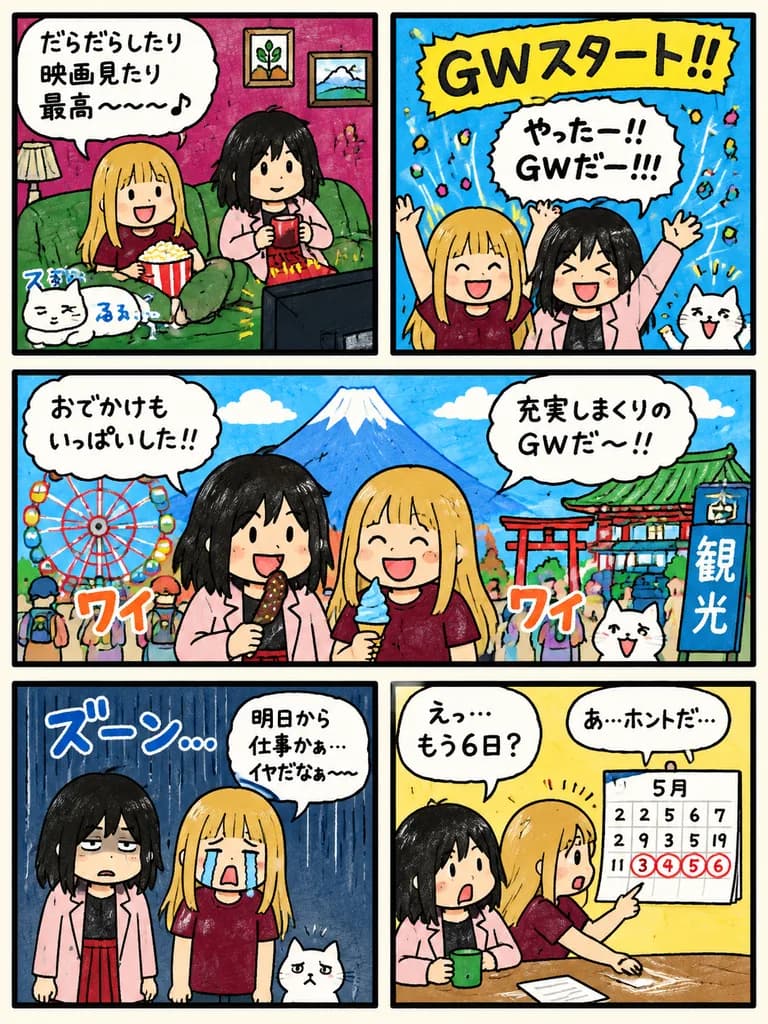 Golden Week Manga Comic Page