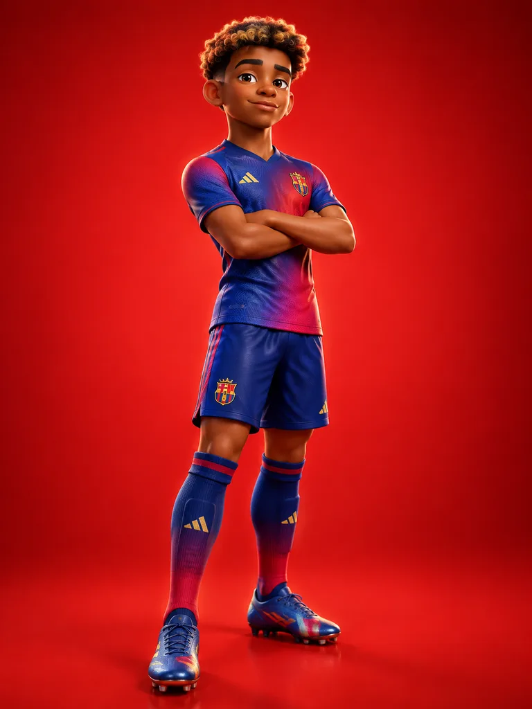 Stylized 3D Footballer Character Design