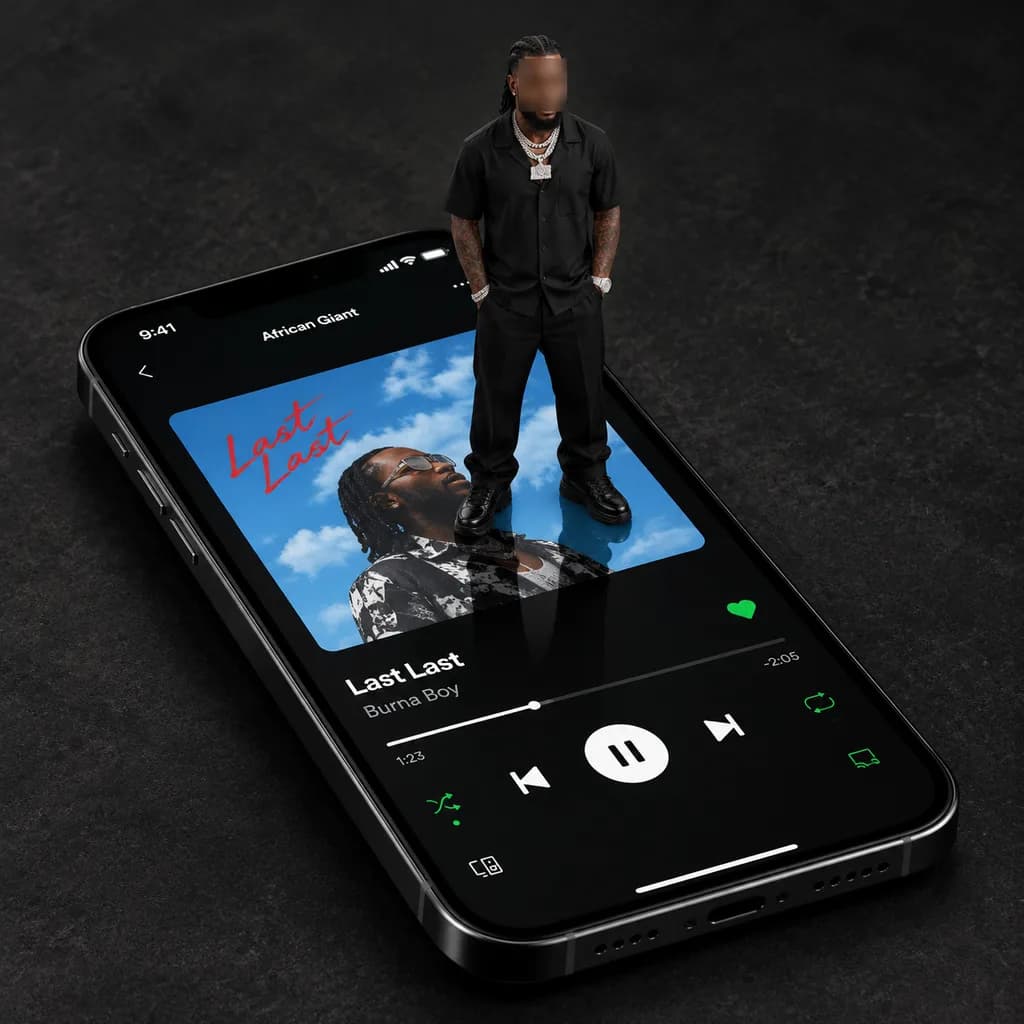 Miniature Music Artist on Smartphone Screen