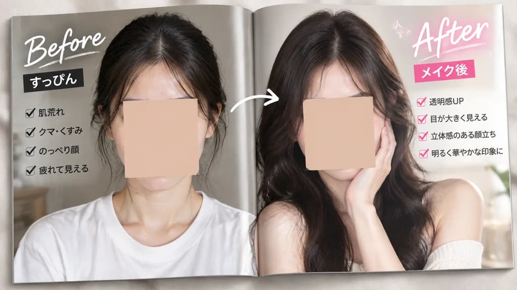Beauty Makeover Magazine Spread