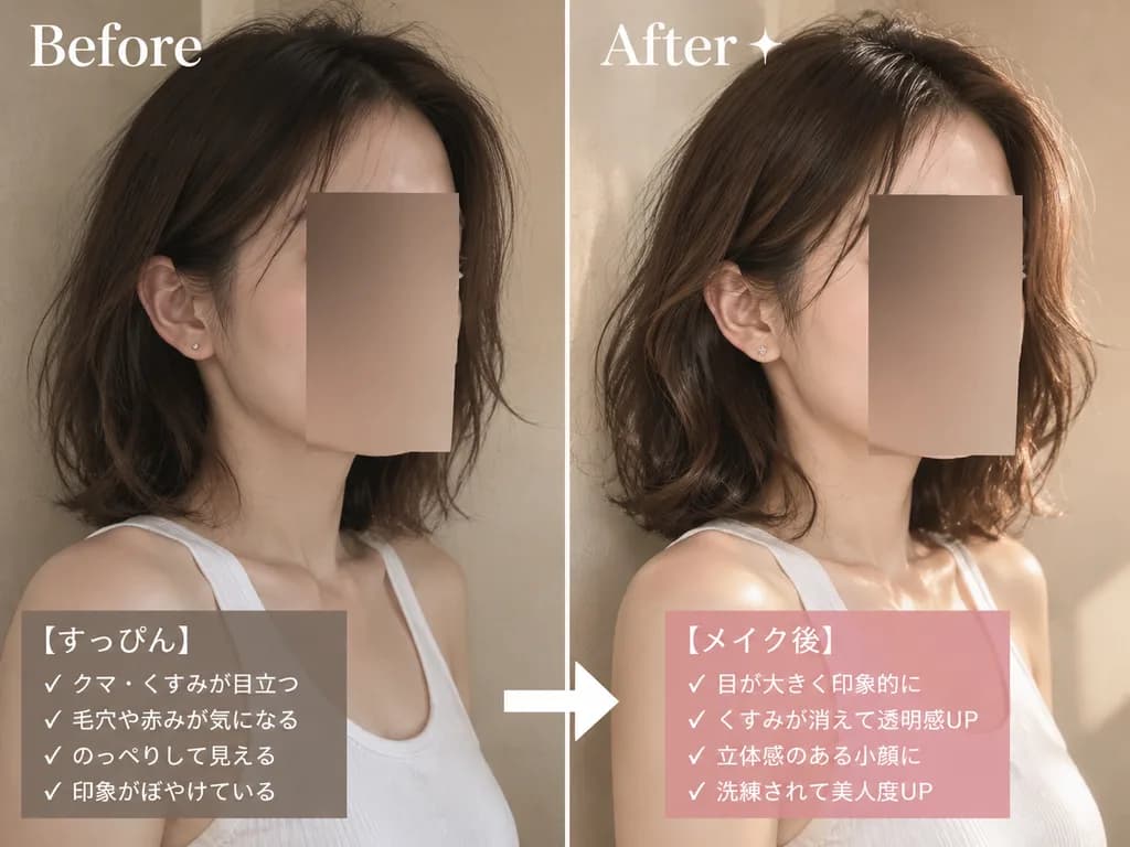 Split Screen Beauty Transformation Card