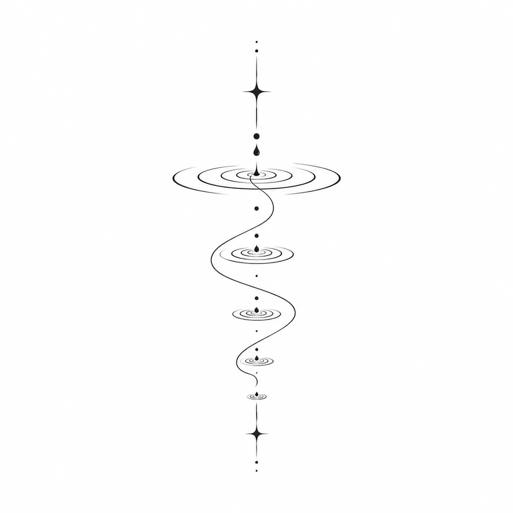 Minimalist Symbolic Fine-Line Tattoo