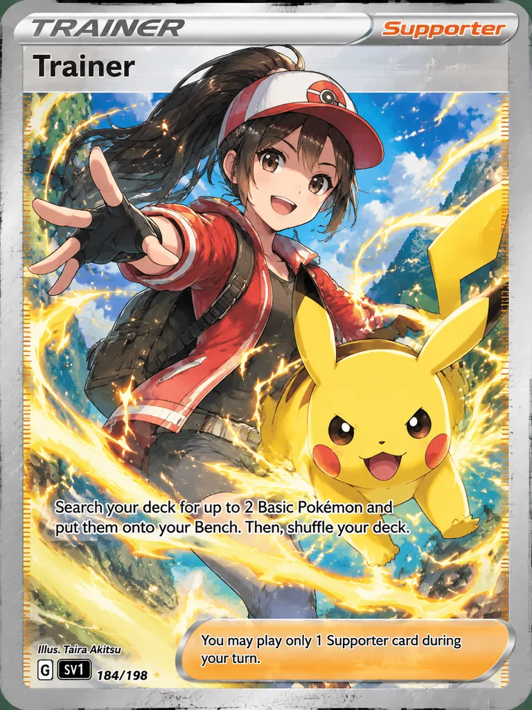 Custom Pokemon Trainer Full Art Card