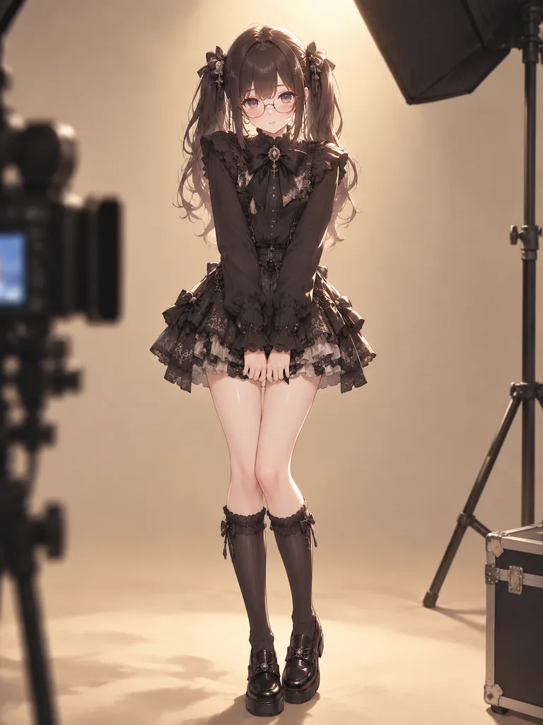 Anime Girl Studio Photoshoot Transformation