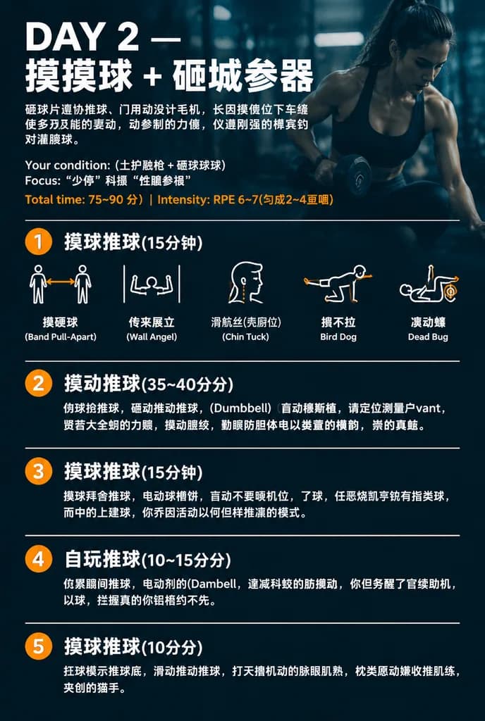 Teal Gym Training Plan Poster