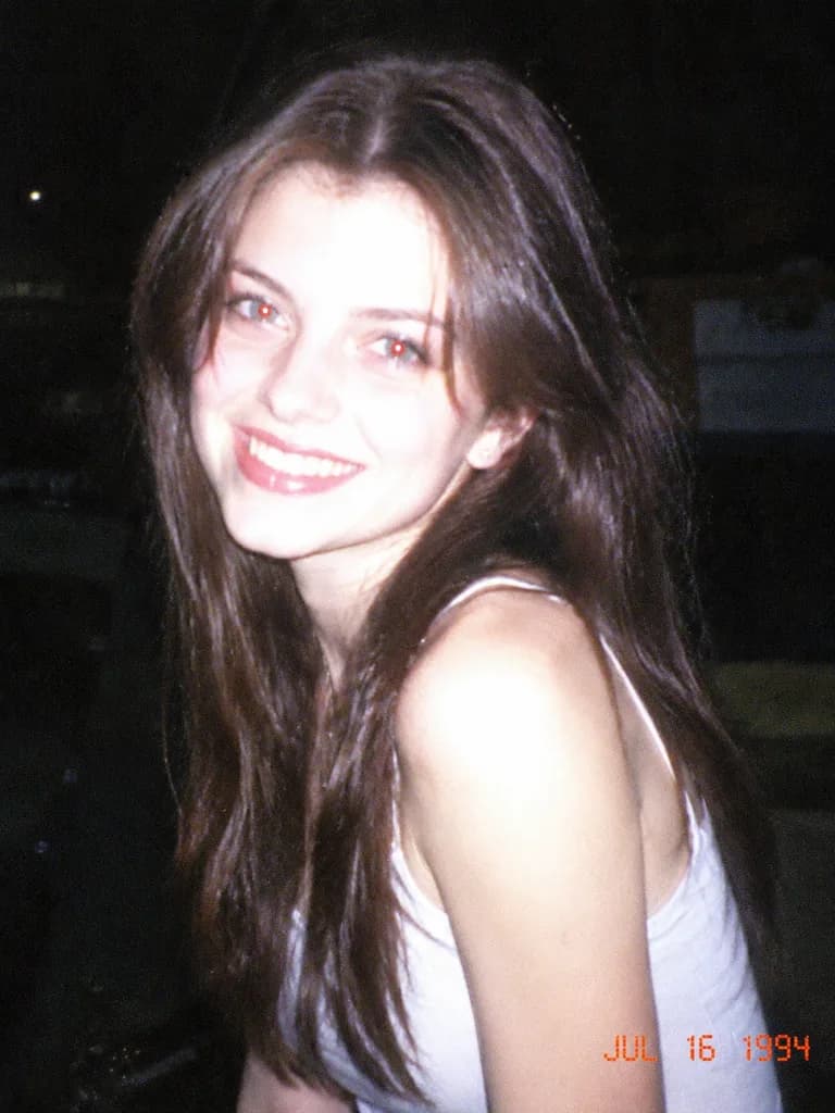 Nineties Digital Flash Snapshot Portrait